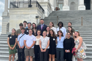 students with Congressman Pat Ryan